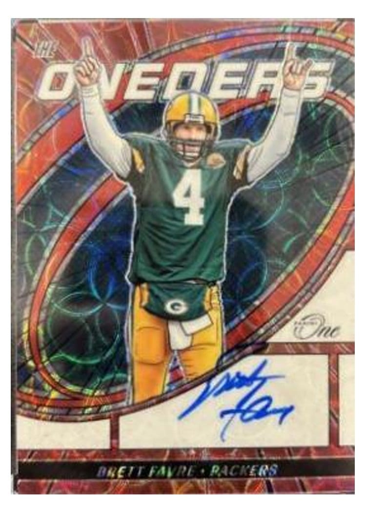 2023 Panini One The Oneders Autographs Brett Favre Red The Oneders Autograph #375 card