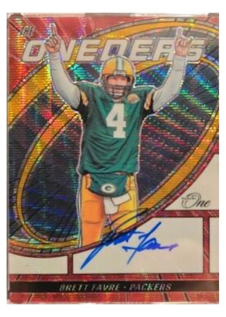 2023 Panini One The Oneders Autographs Brett Favre #375 card