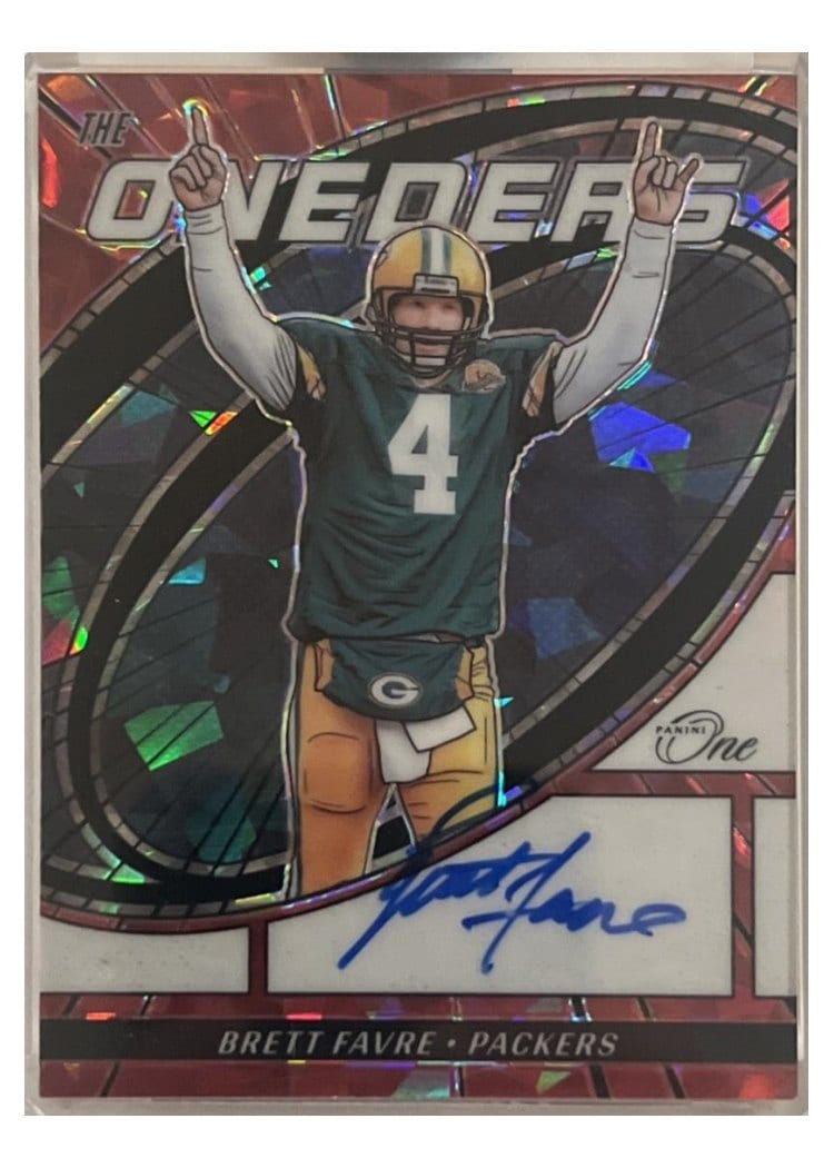 2023 Panini One The Oneders Autographs Brett Favre #375 card