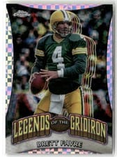 2024 Topps Chrome Legends of the Gridiron Brett Favre #LOG-6 card