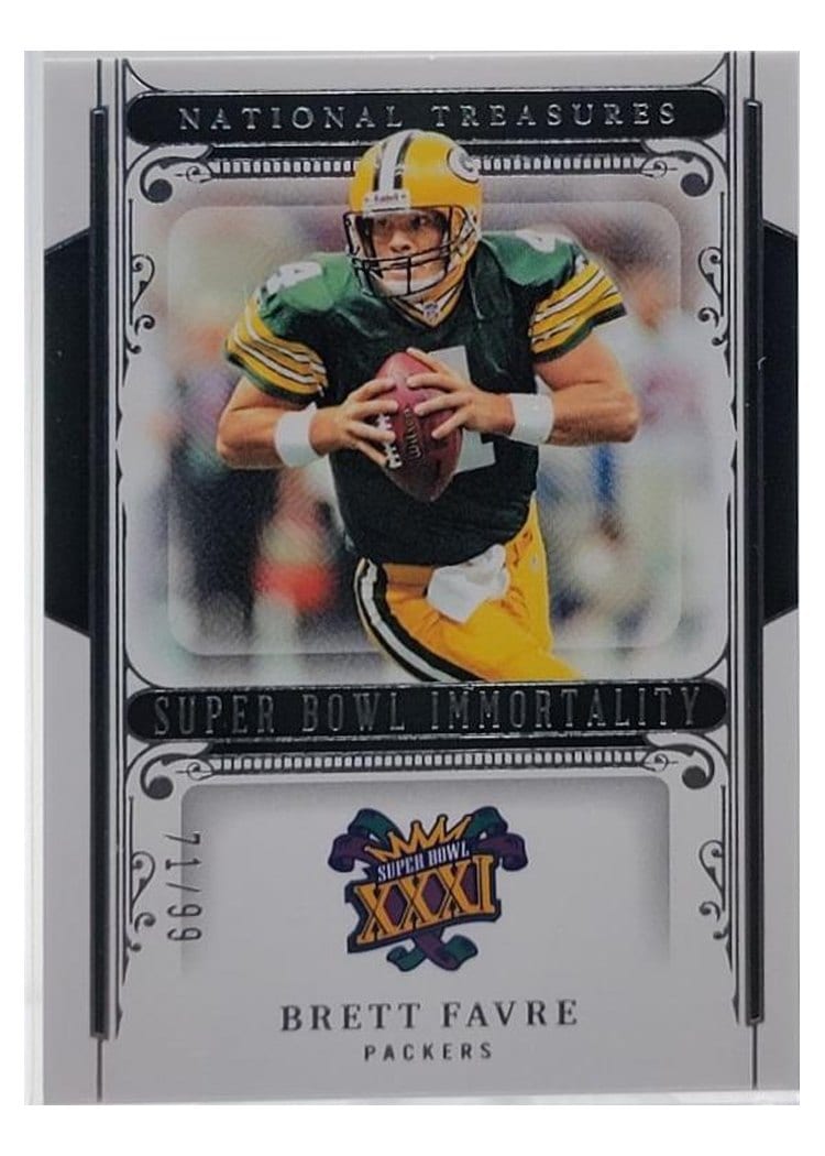 2025 Panini National Treasures Super Bowl Immortality Brett Favre #2 card