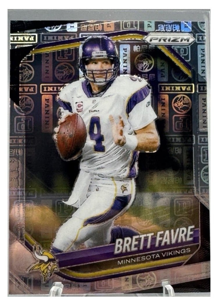 2025 Panini Prizm Base Set Brett Favre Panini Logo #160 card