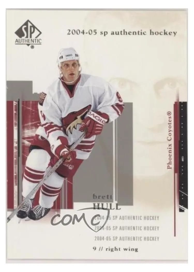 2004 SP Authentic Brett hull #68 card