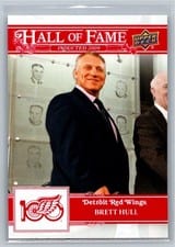 2025-26 Upper Deck Detroit Red Wings Centennial Hall of Famers (HOF) Brett Hull #129 card