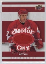 2025-26 Upper Deck Detroit Red Wings Centennial Motor City Materials Brett Hull #MCM-BH