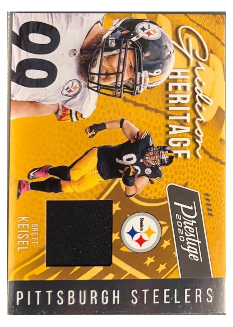 2020 Panini Prestige Gridiron Heritage Brett Keisel #GH-BRK card