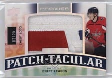 2021-22 Upper Deck Premier Rookie Patch-Taculars Chest Logos Brett Leason #RPT-BL card