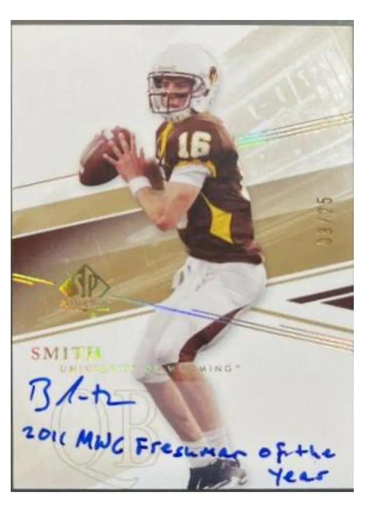 2014 SP Authentic Brett Smith #30 card