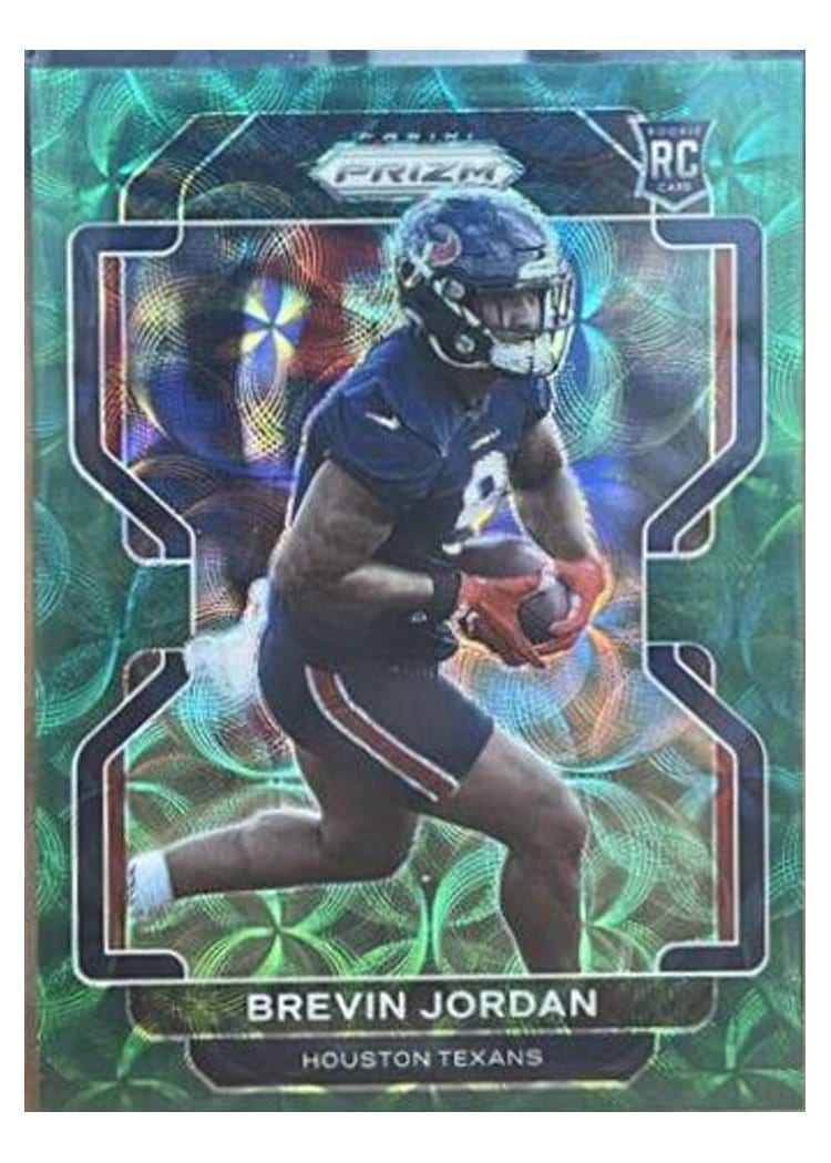 2021 Panini Prizm Base Set Brevin Jordan Green Scope Prizm #417 card