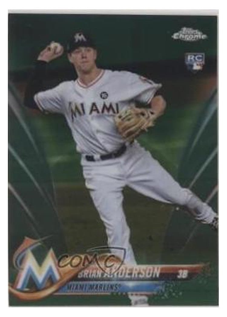 2018 Topps Chrome Base Set Brian Anderson #22 card