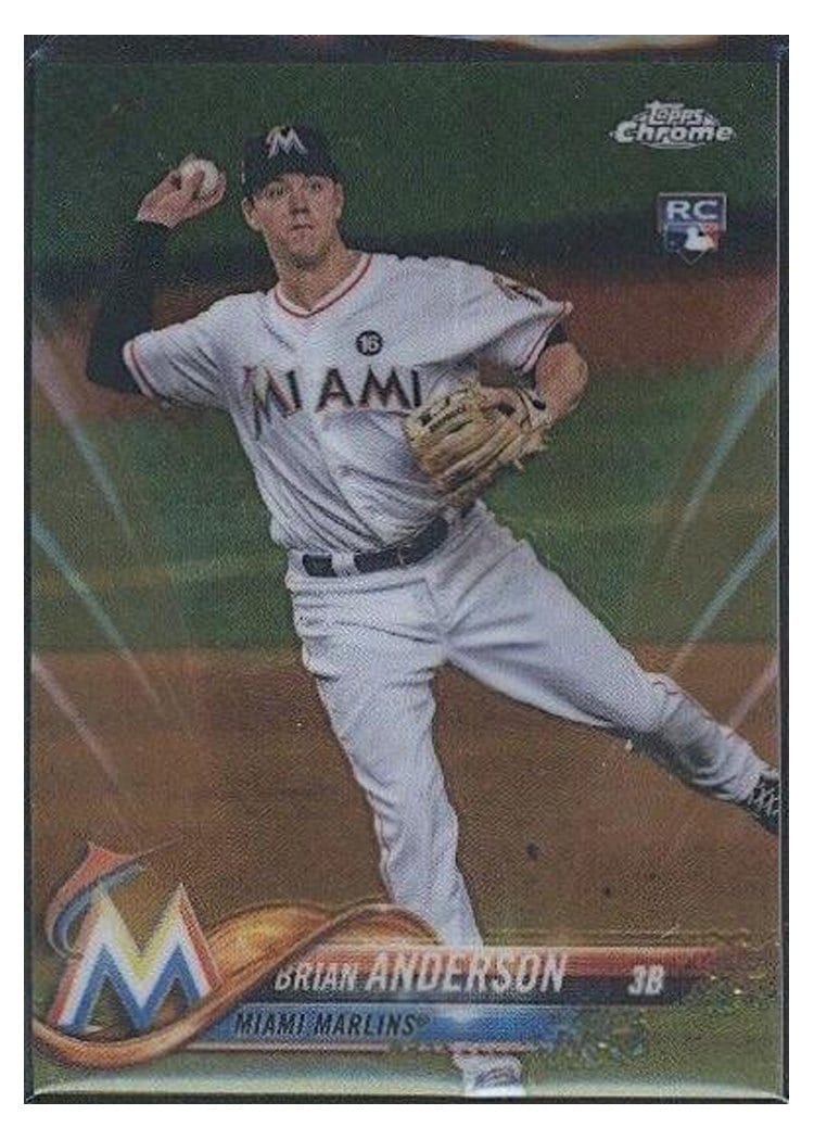 2018 Topps Chrome Base Set Brian Anderson #22 card