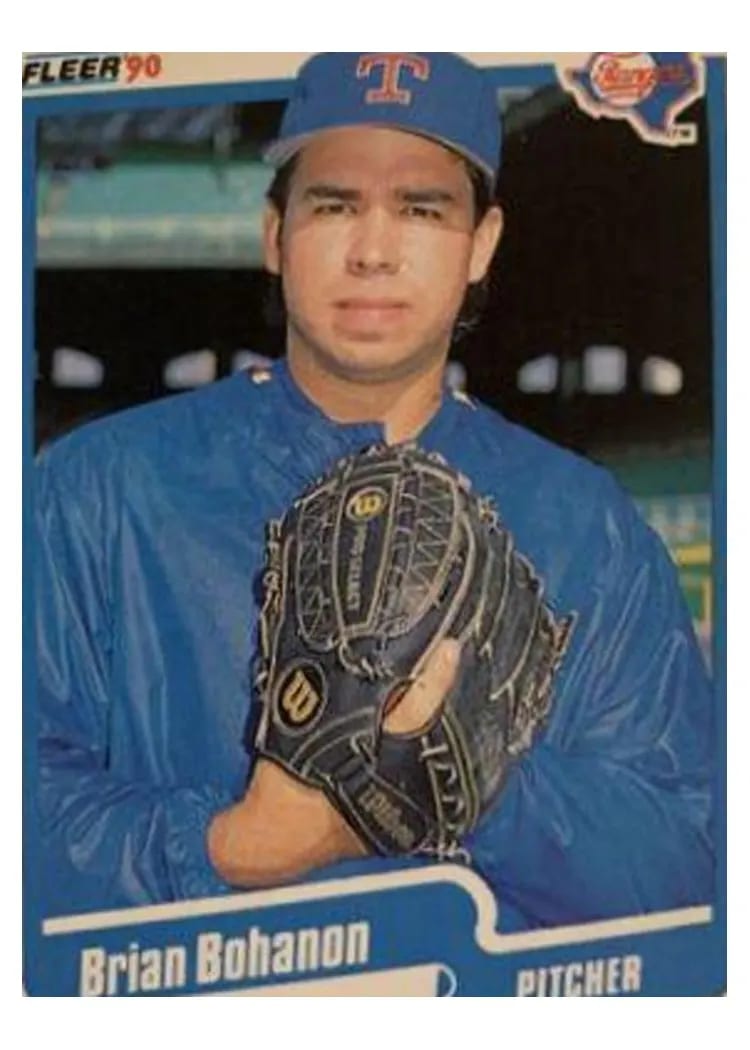 1990 Fleer Update Brian Bohanon #U-122 card