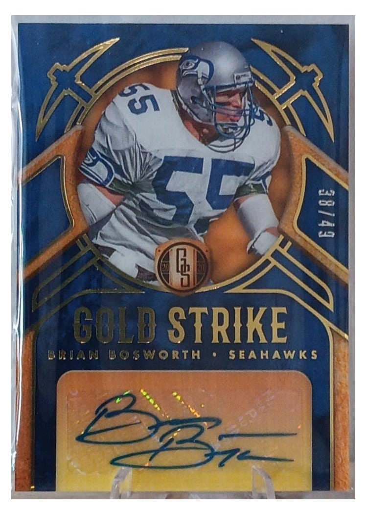 2020 Panini Gold Standard Gold Strike Brian Bosworth #GST18 card