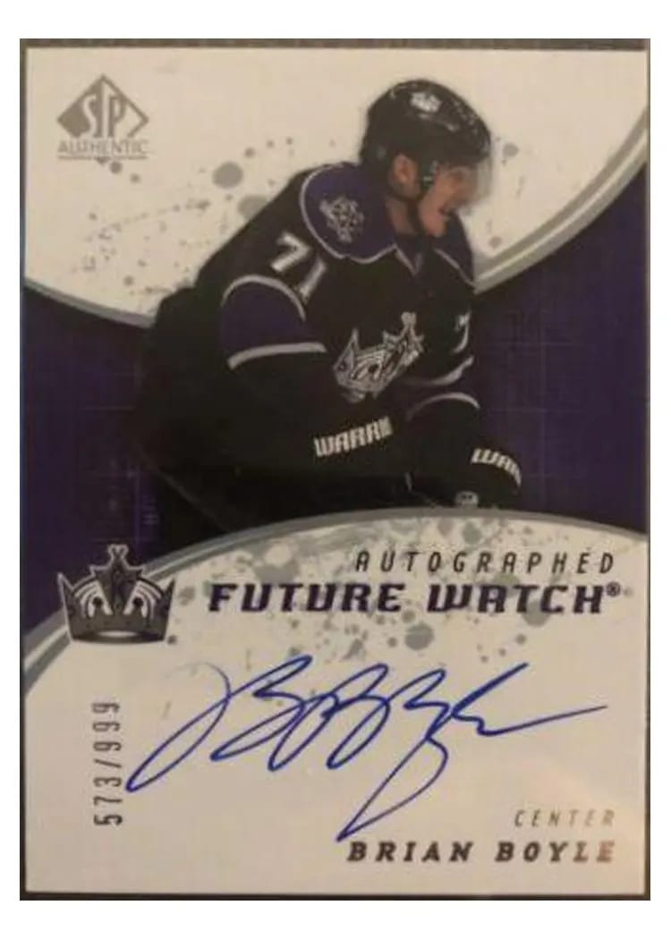 2008 SP Authentic Brian Boyle #201 card