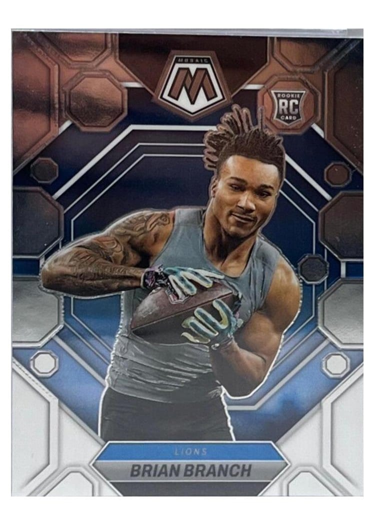 2023 Panini Mosaic Base Set Brian Branch Choice Peacock #287 card