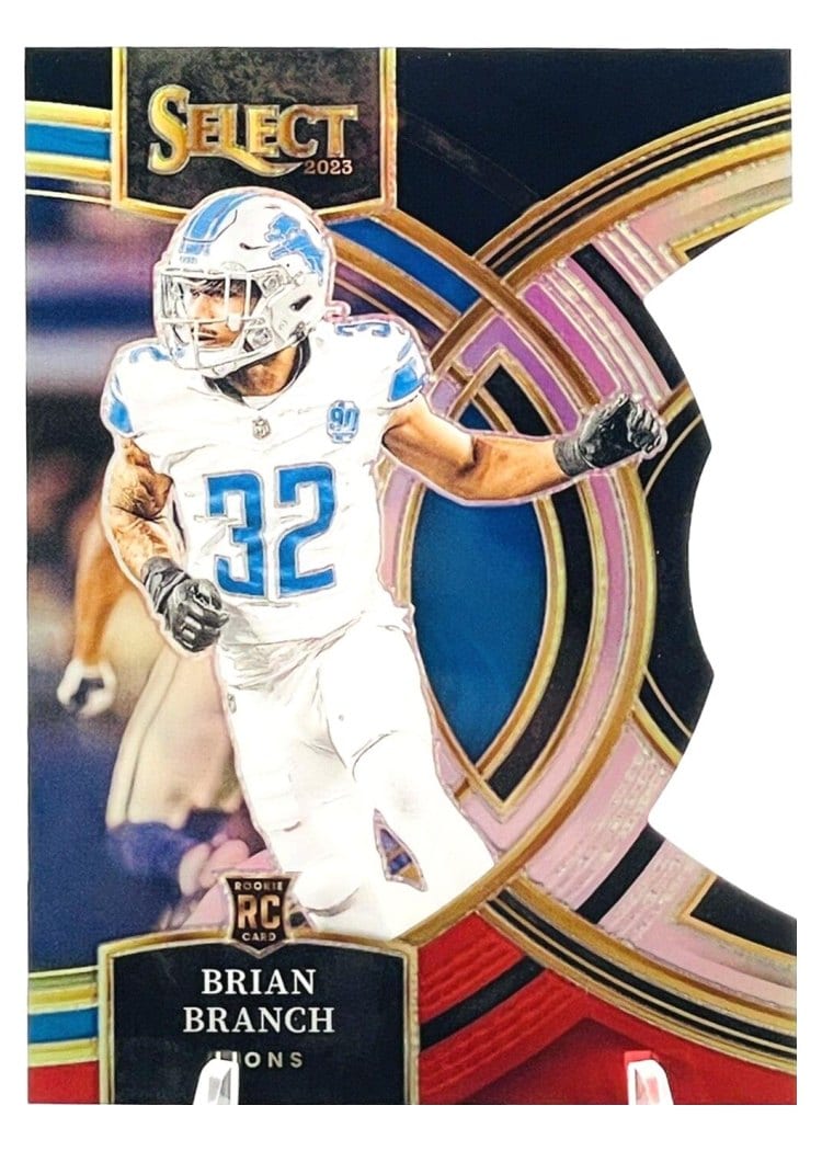 2023 Panini Select Base Set Brian Branch Black Red Prizm Die-Cut #135 card