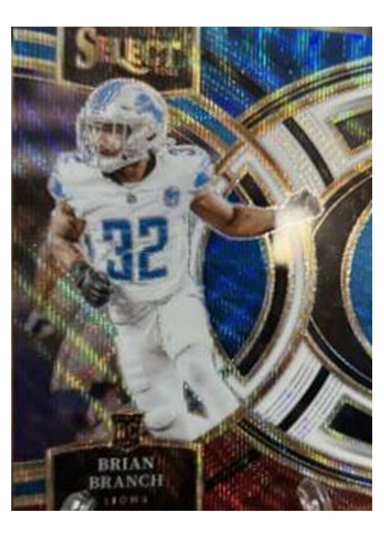 2023 Panini Select Base Set Brian Branch Tri-Color Prizm #135 card