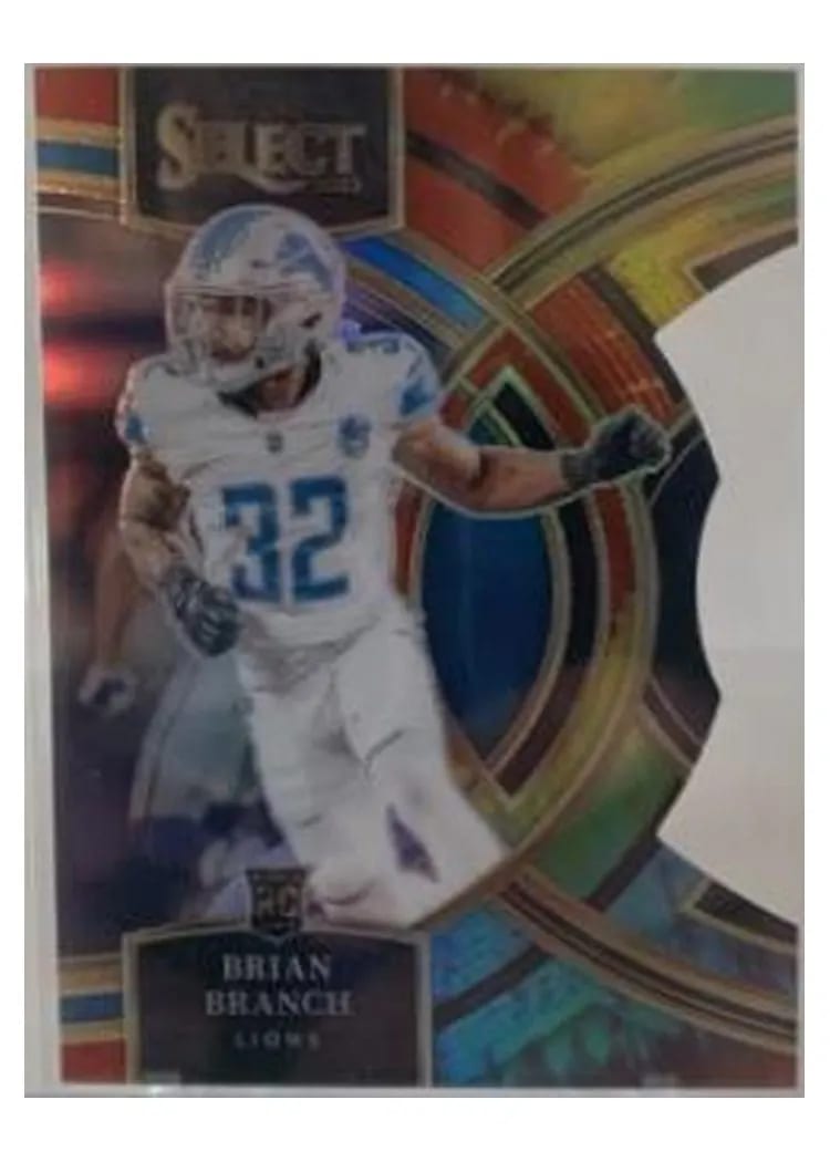 2023 Panini Select Base Set Brian Branch Tie-Dye Prizm #135 card