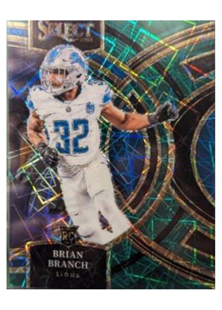 2023 Panini Select Base Set Brian Branch Green Prizm #135 card