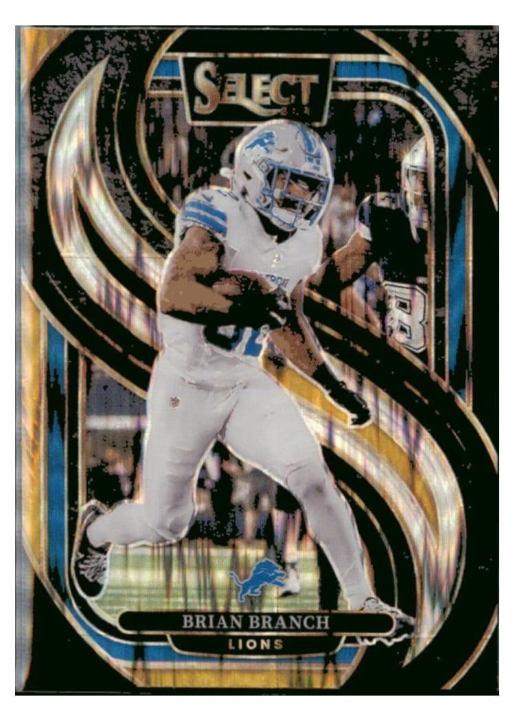 2024 Panini Select Base Set Brian Branch Black Prizm Shock #129 card