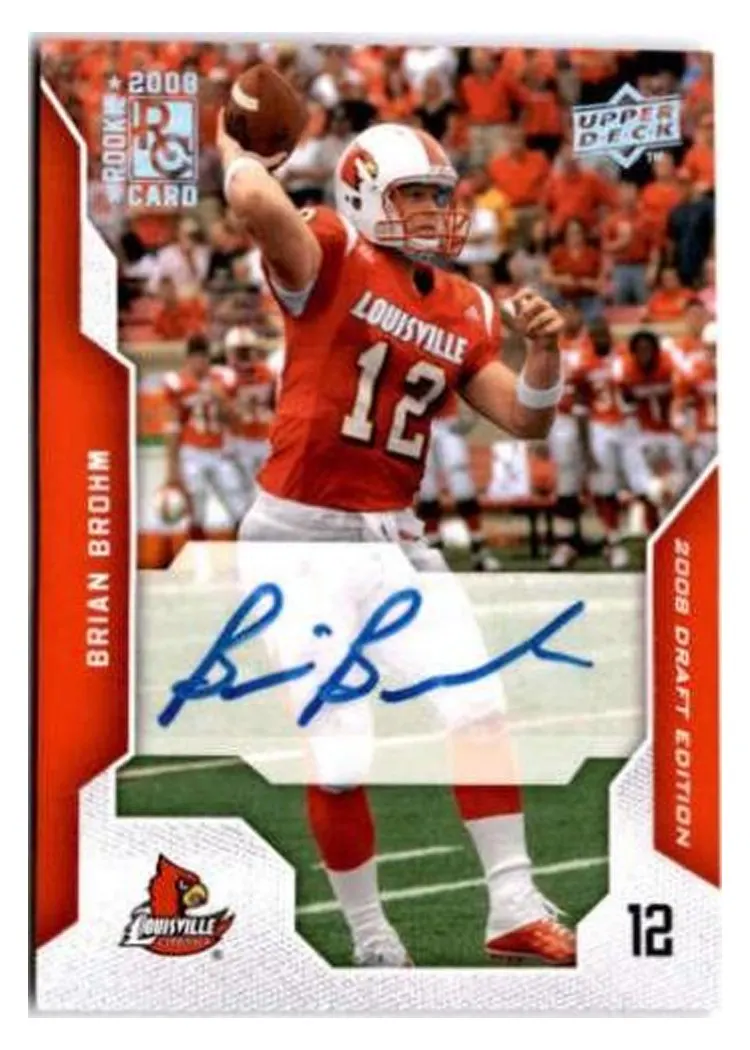 2008 Upper Deck Draft Edition Brian Brohm #10 card