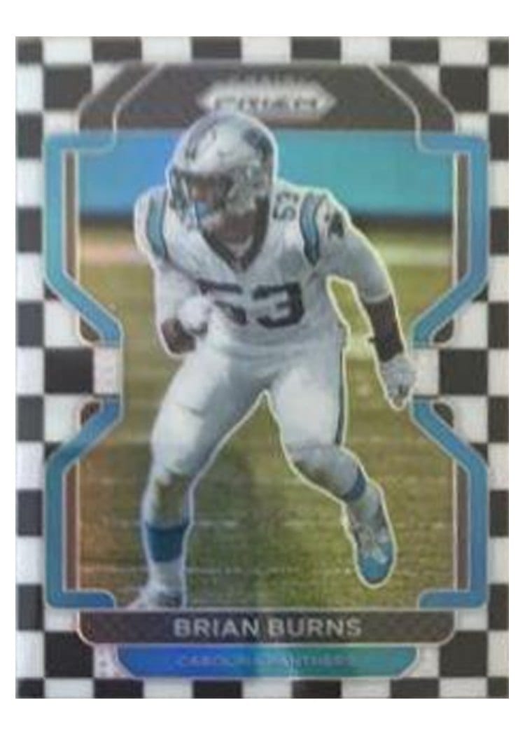 2021 Panini Prizm Base Set Brian Burns #316 card