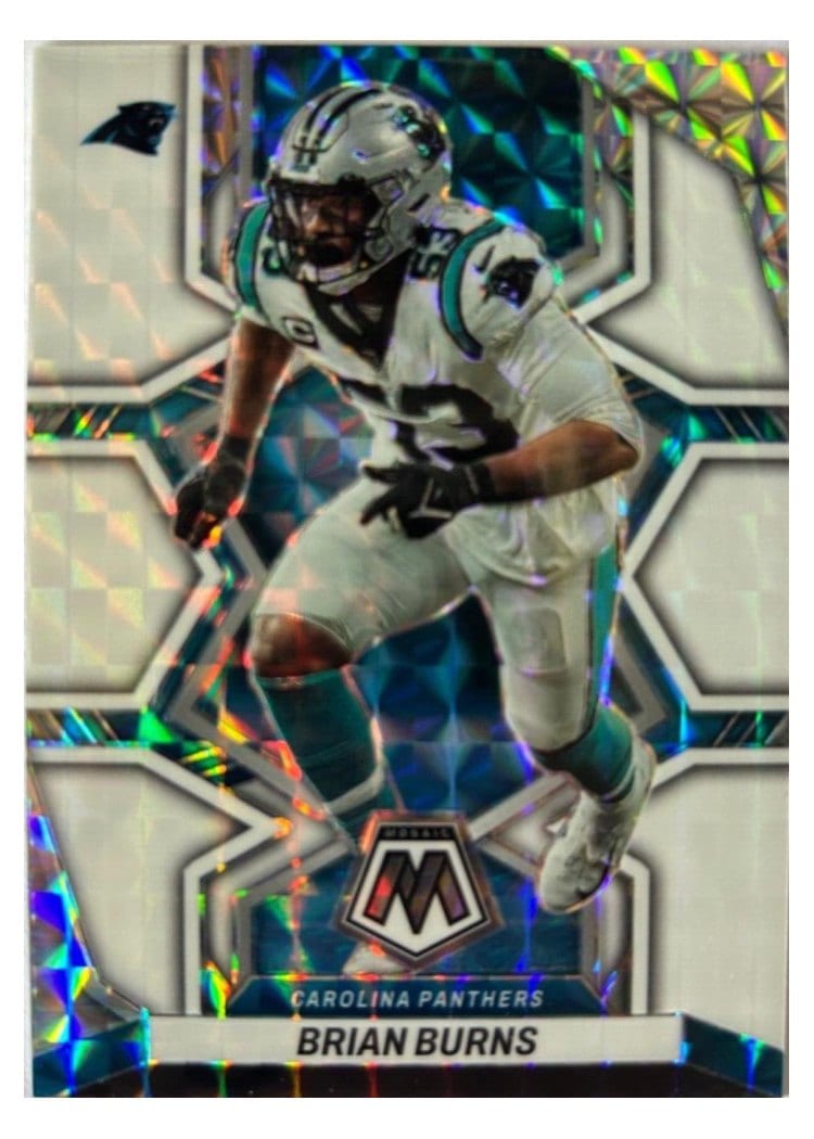 2022 Panini Mosaic Base Set Brian Burns White #234 card