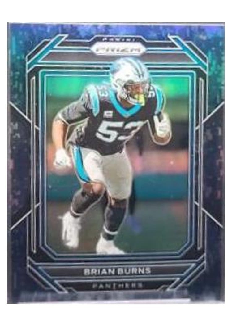 2022 Panini Prizm Base Set Brian Burns Navy Camo #44 card