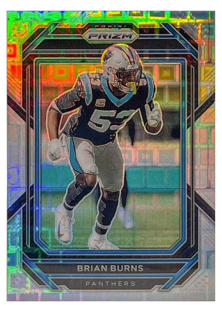 2022 Panini Prizm Base Set Brian Burns #44 card