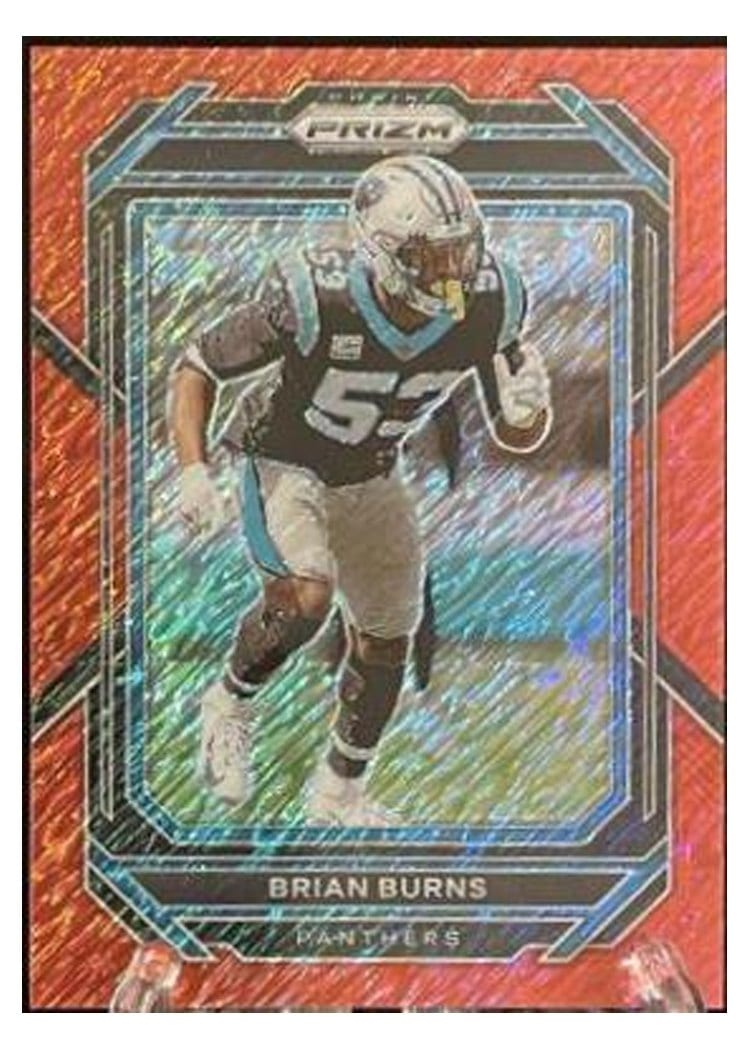 2022 Panini Prizm Base Set Brian Burns #44 card
