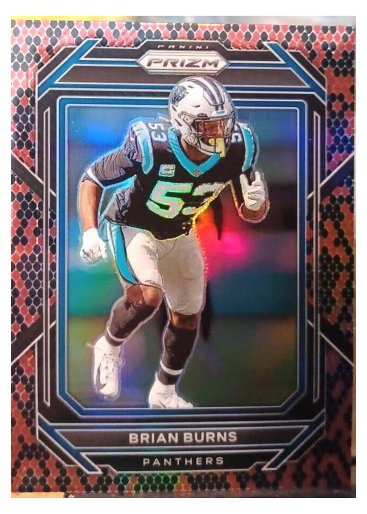 2022 Panini Prizm Base Set Brian Burns #44 card