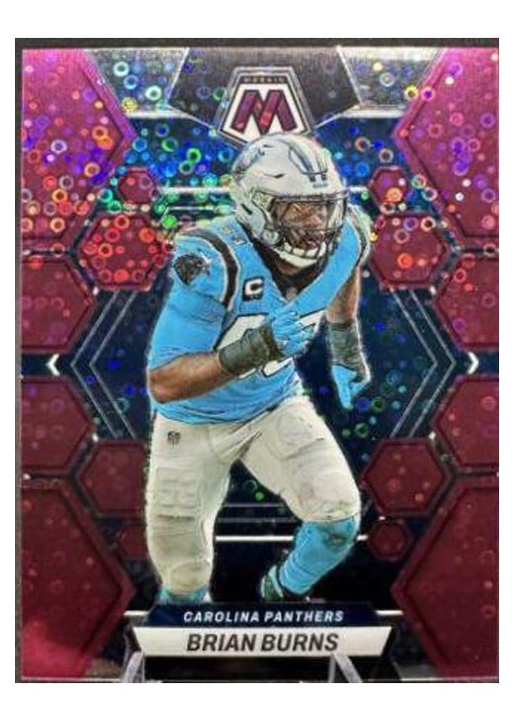 2023 Panini Mosaic Base Set Brian Burns No Huddle Pink #29 card
