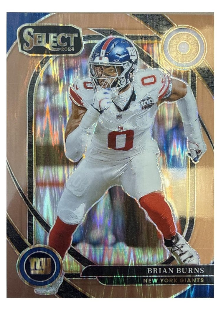 2024 Panini Select Base Set Brian Burns Copper Prizm Shock #212 card