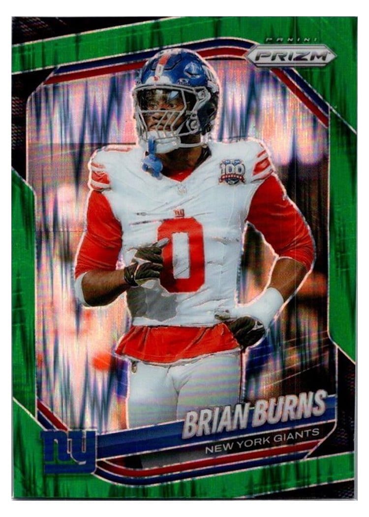 2025 Panini Prizm Base Set Brian Burns Green Flash #147 card