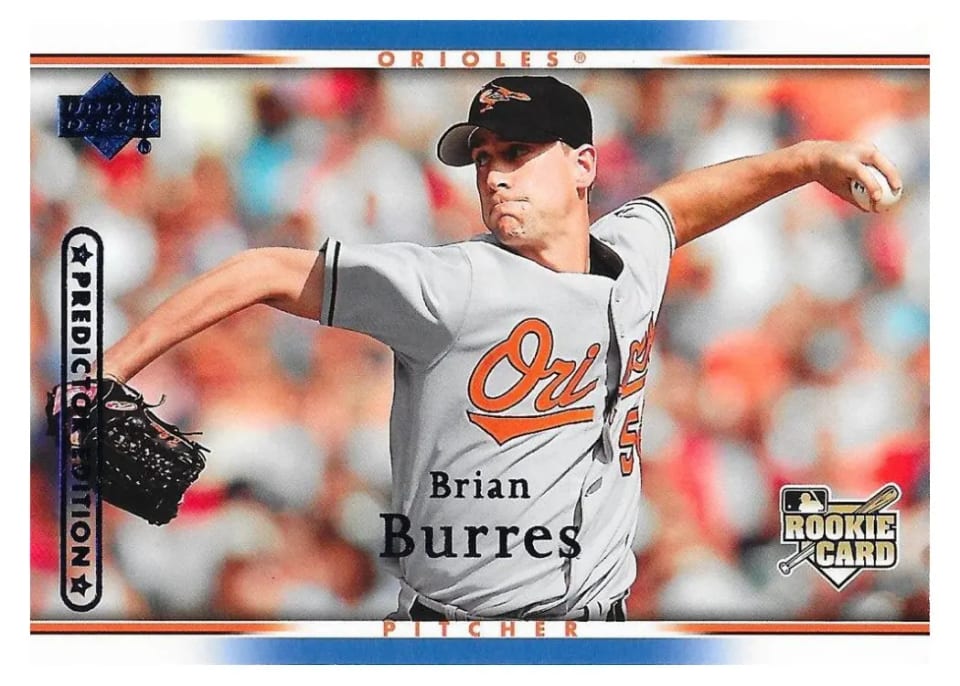 2007 Upper Deck Base Set Brian Burres #3 card