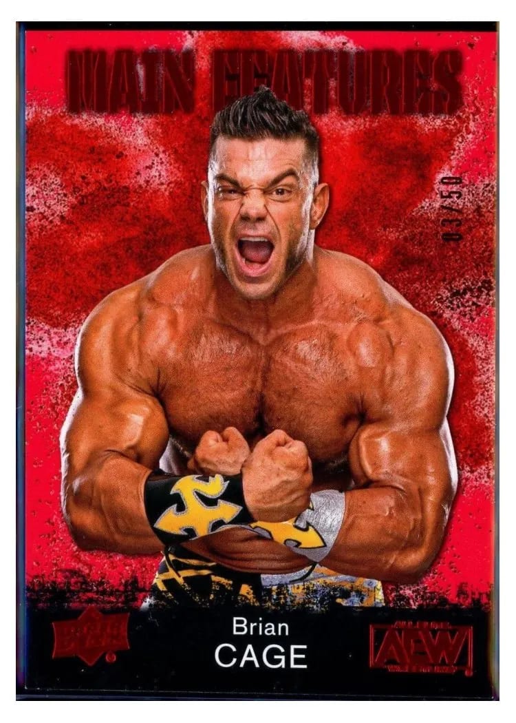 2021 Upper Deck AEW Main Features Brian Cage #MF-22 card