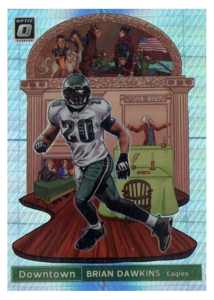 2019 Donruss Optic Downtown Brian Dawkins #DT-13 card