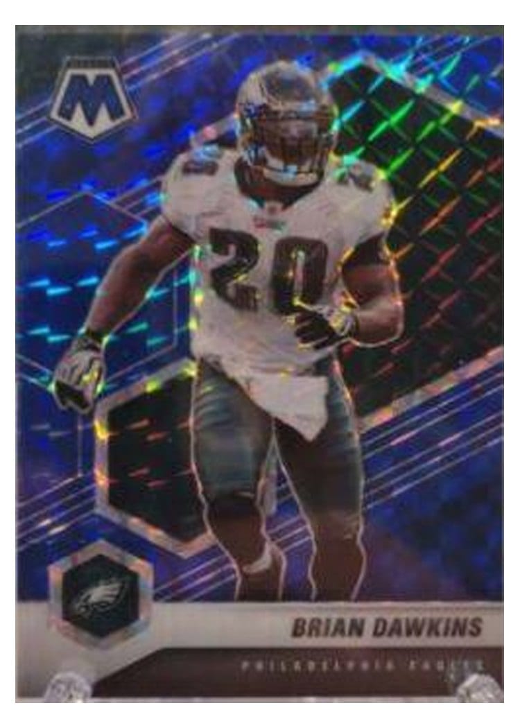 2021 Panini Mosaic Base Set Brian Dawkins Blue Mosaic #161 card