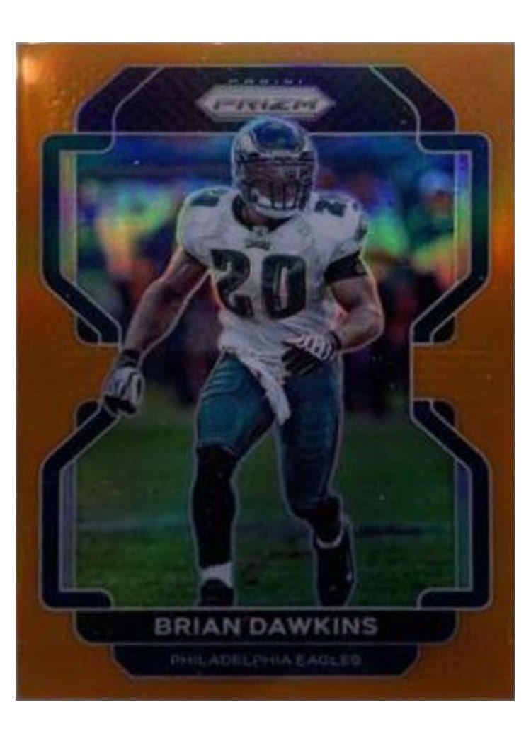 2021 Panini Prizm Base Set Brian Dawkins Orange Prizm #227 card
