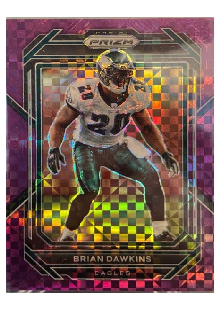 2022 Panini Prizm Base Set Brian Dawkins Purple Power #243 card
