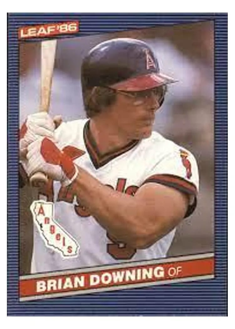 1986 Leaf Brian Downing #39 card