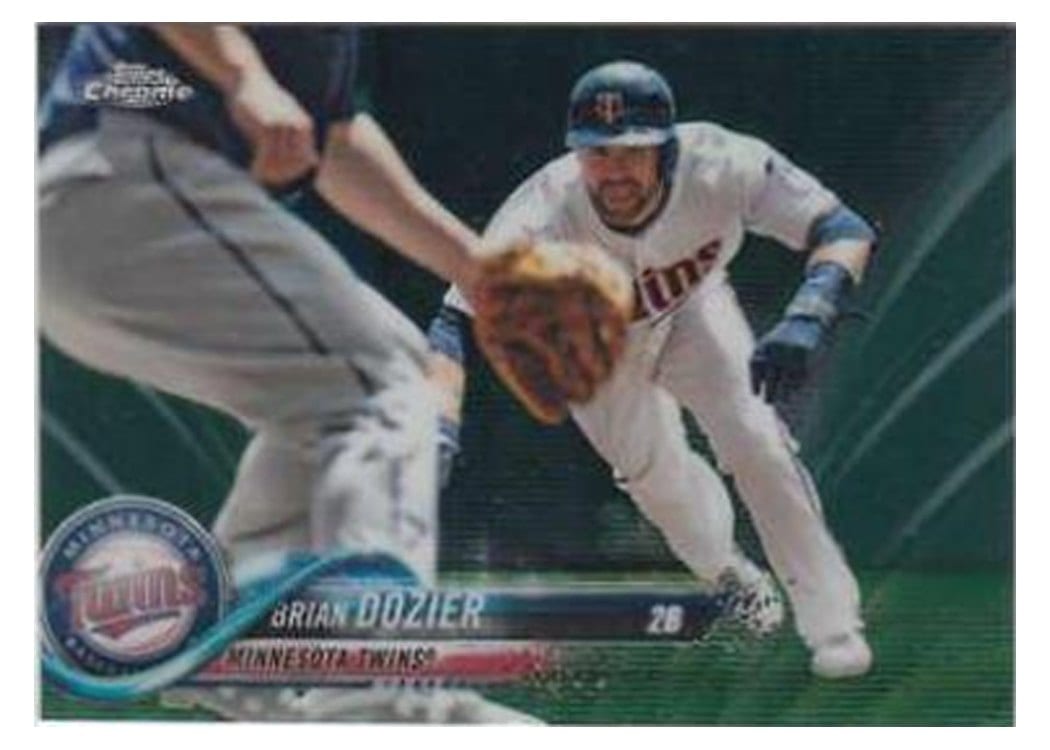 2018 Topps Chrome Base Set Brian Dozier #140 card