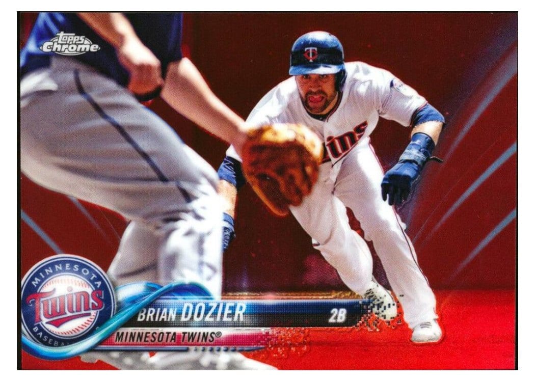2018 Topps Chrome Base Set Brian Dozier #140 card