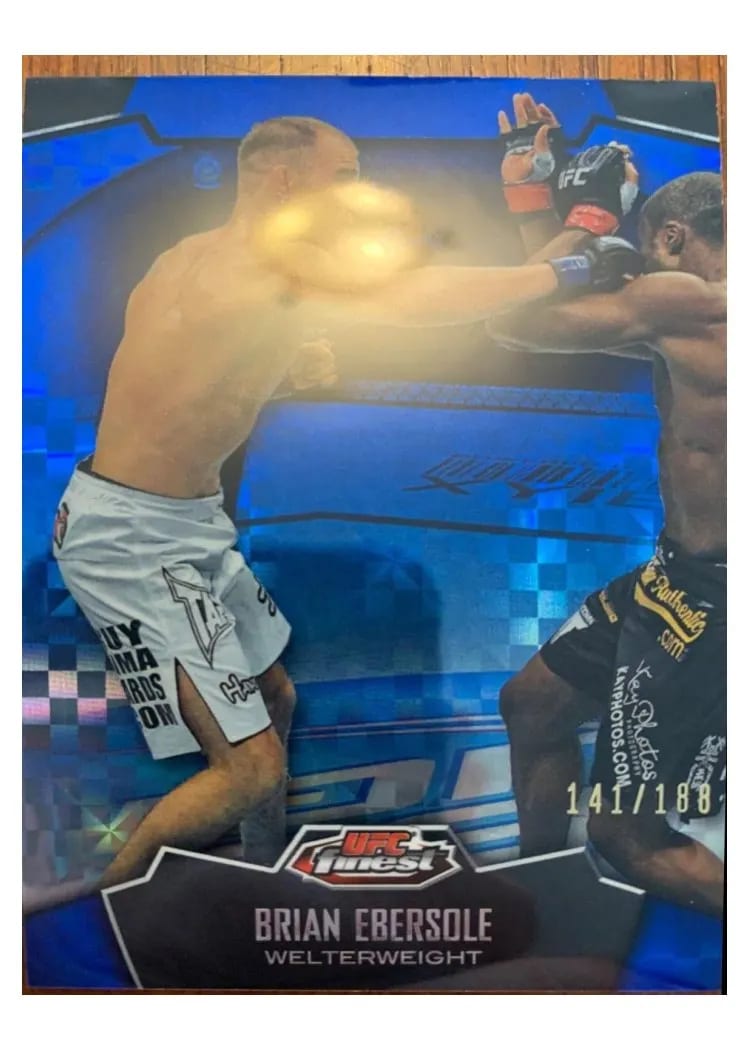 2012 Finest UFC Brian Ebersole #4 card