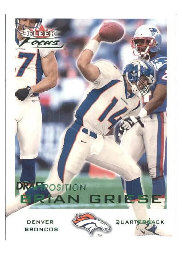 2000 Fleer Focus Brian Griese #5 card