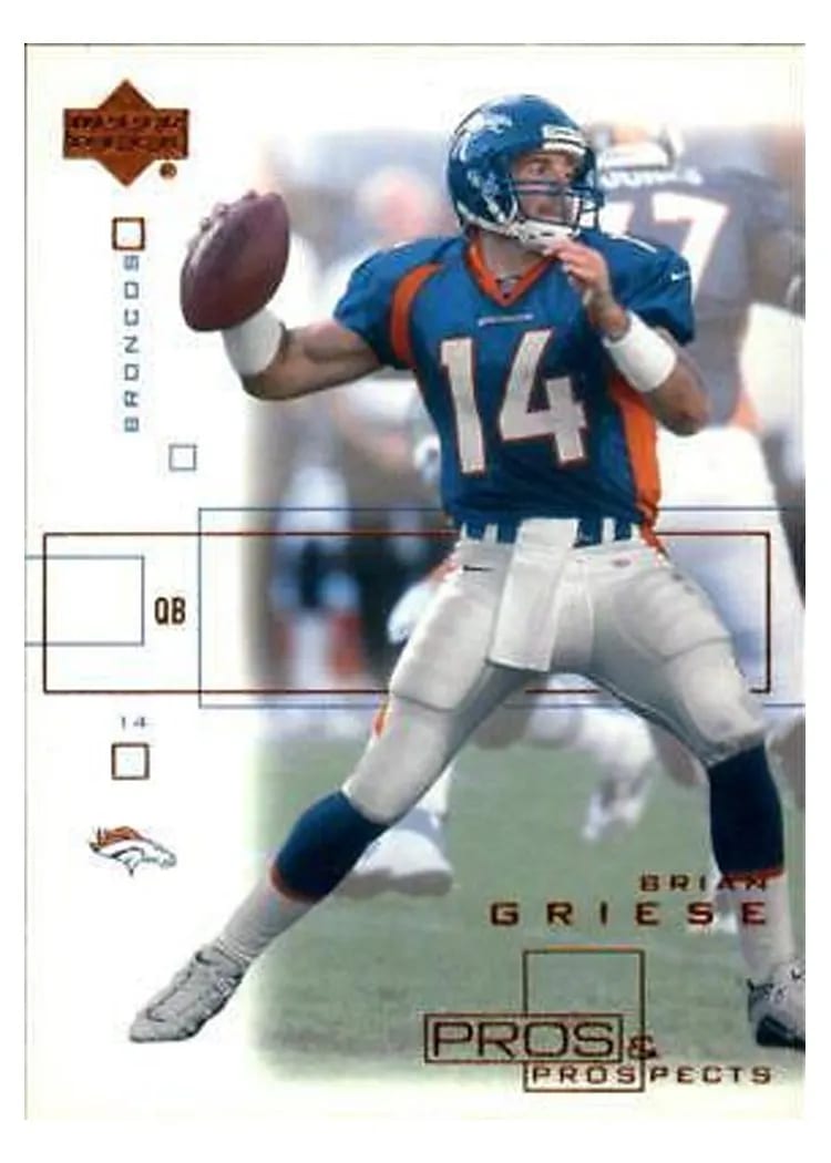 2001 Upper Deck Pros & Prospects Brian Griese #28 card