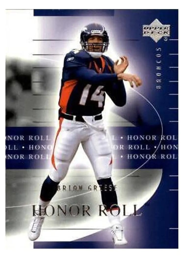 2002 Upper Deck Honor Roll Brian Griese #17 card