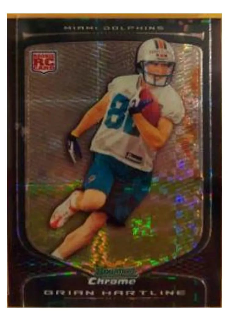 2009 Bowman Chrome Brian Hartline Xfractor #150 card