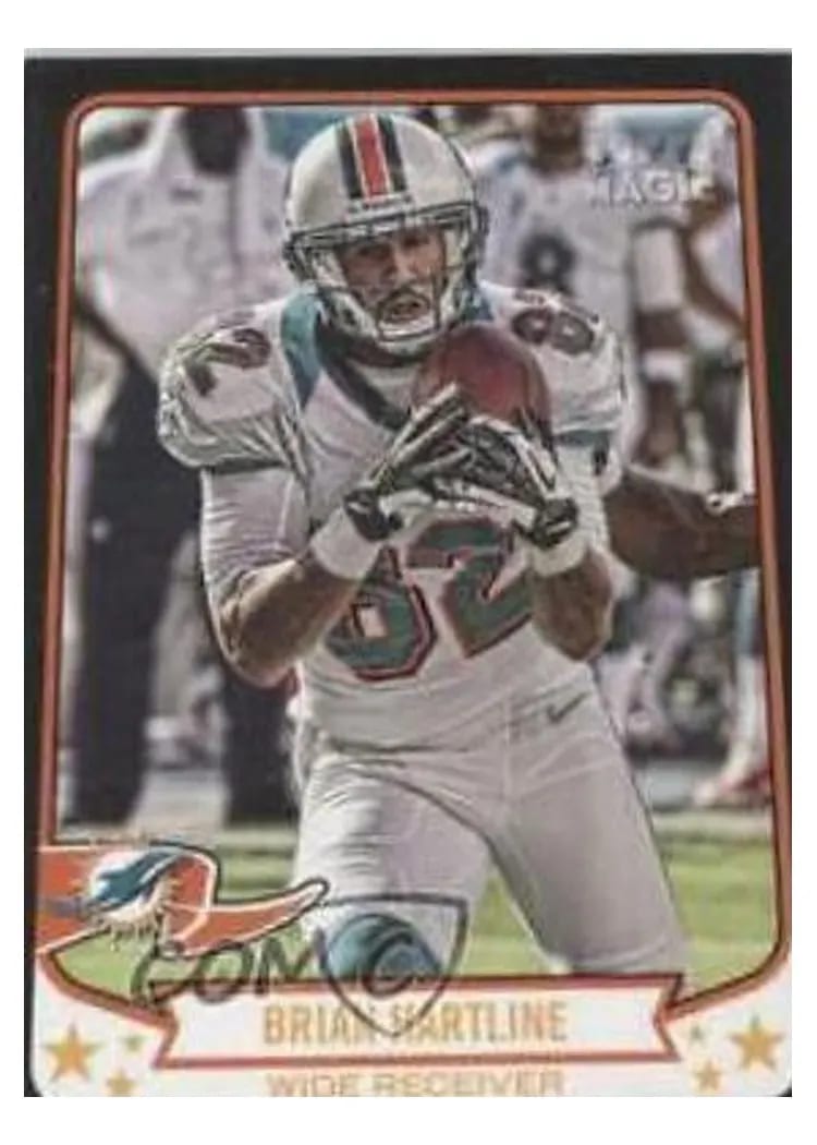 2013 Topps Magic Brian Hartline Mini Black #3 card