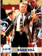 1993-94 Hoops Base Set Brian Hill #248 card